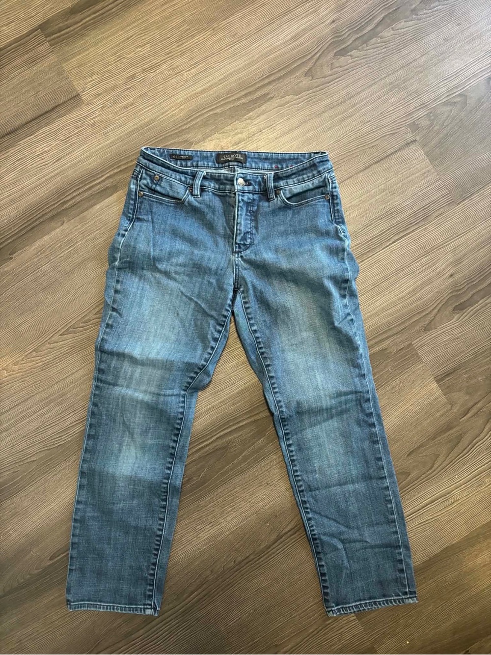 Talbots Women's 6P Blue Straight Curvy Jeans